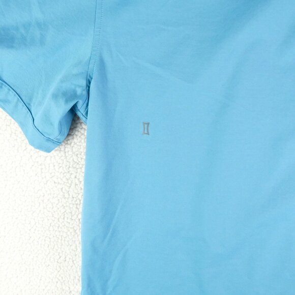 Kit Ace Polo Mens Extra Large Blue Short Sleeve Performance City Preppy Stretch - Picture 4 of 9